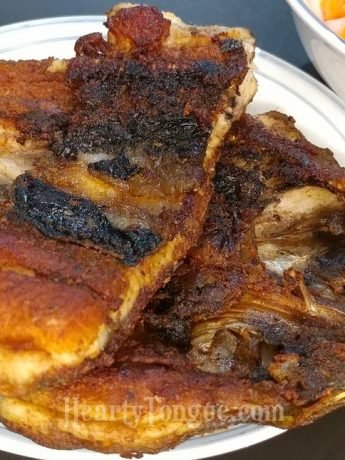 Daing Na Bangus With Sliced Tomato Onion