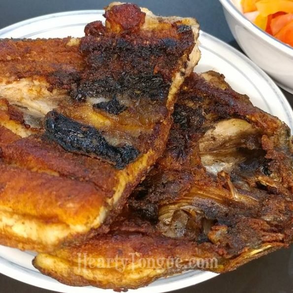 Daing Na Bangus With Sliced Tomato Onion