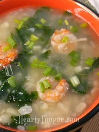 Suam Na Mais With Shrimp