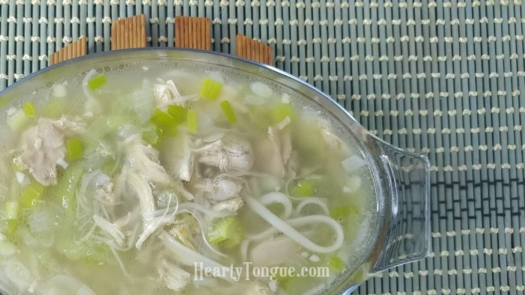 Misua Soup Cooked With Patola And Chicken